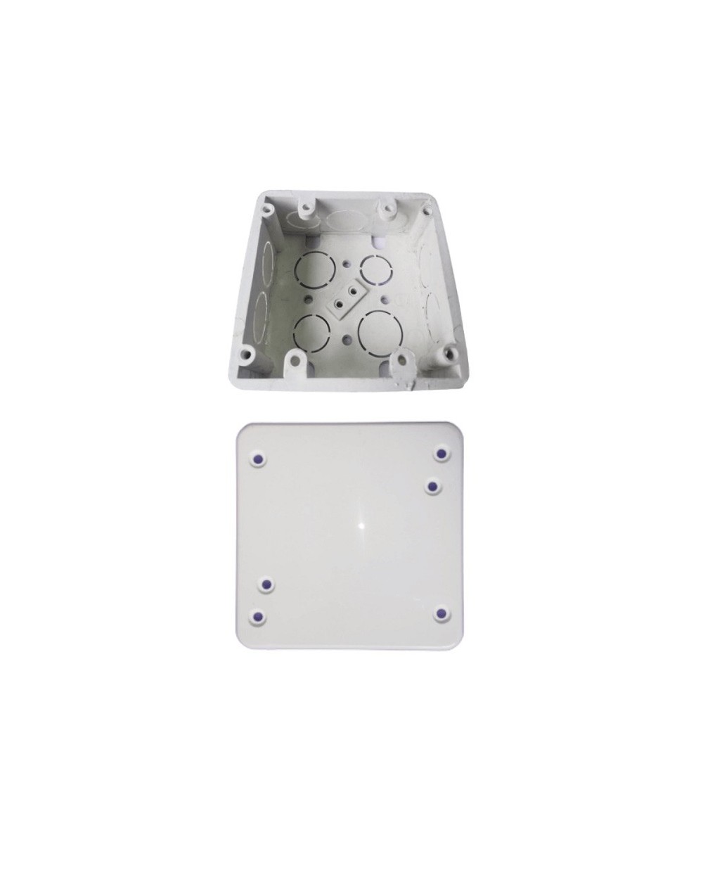 Caja robusta pvc 2400 4x4  tapa pvc ciega 2400 4x4