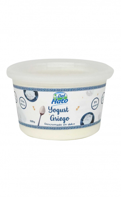 Yogurt Griego Natural Del Hato sin dulce x 500g