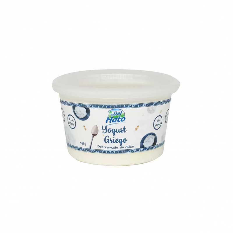 Yogurt Griego Natural Del Hato sin dulce x 500g