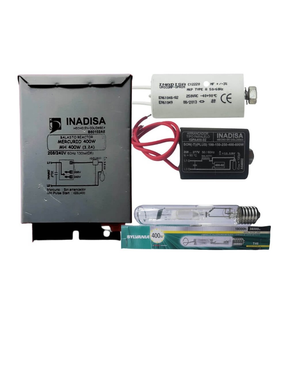 Kit Armado Metalhar 400w 220v Marca Inadisa Cbombillo
