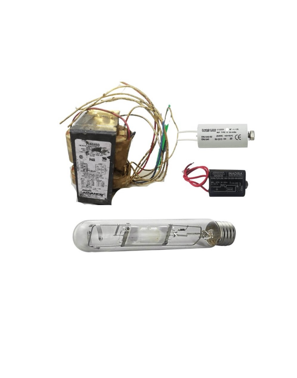 Kit metalhar 400w mutivoltaje 120277v con bombillo