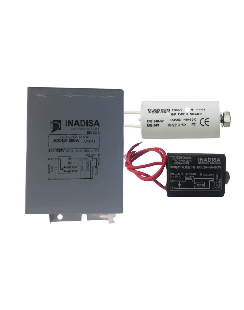 Kit Armado Sodio 250w 220v Marca Inadisa