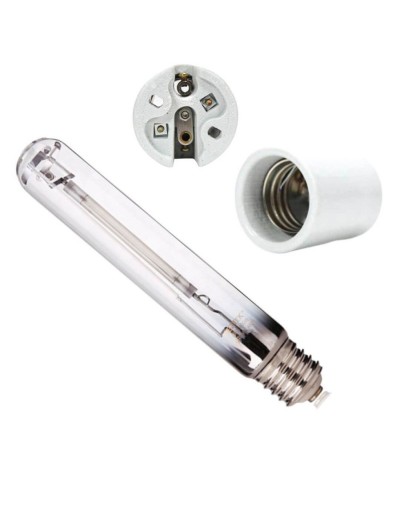 Bombillo Sodio Tubular 400w Con Portalampara Porcelana E40