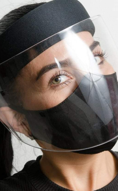 Careta de protección facial en policarbonato