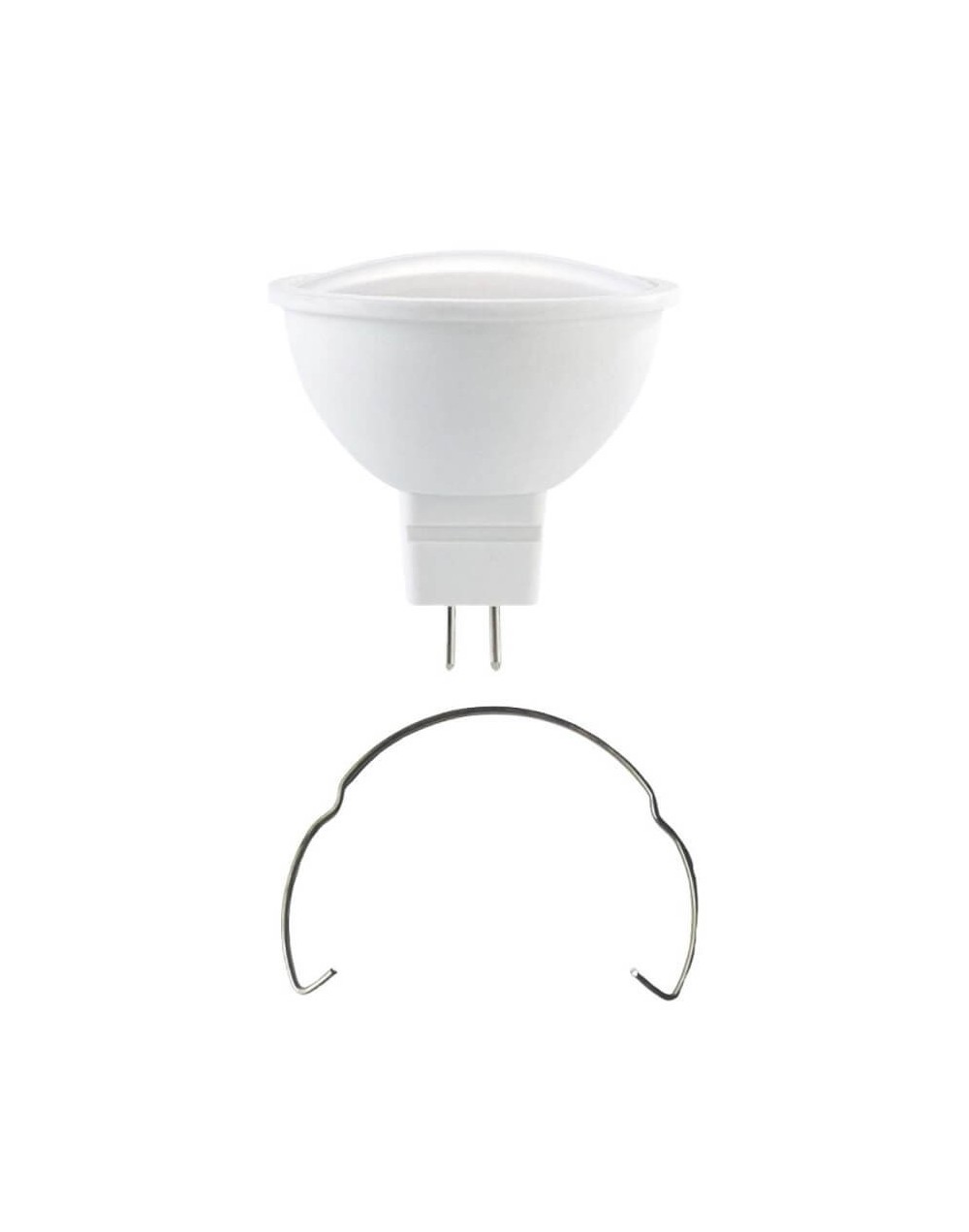 Bombillo led bipin gu53 5w luz blanca con gancho retenedor