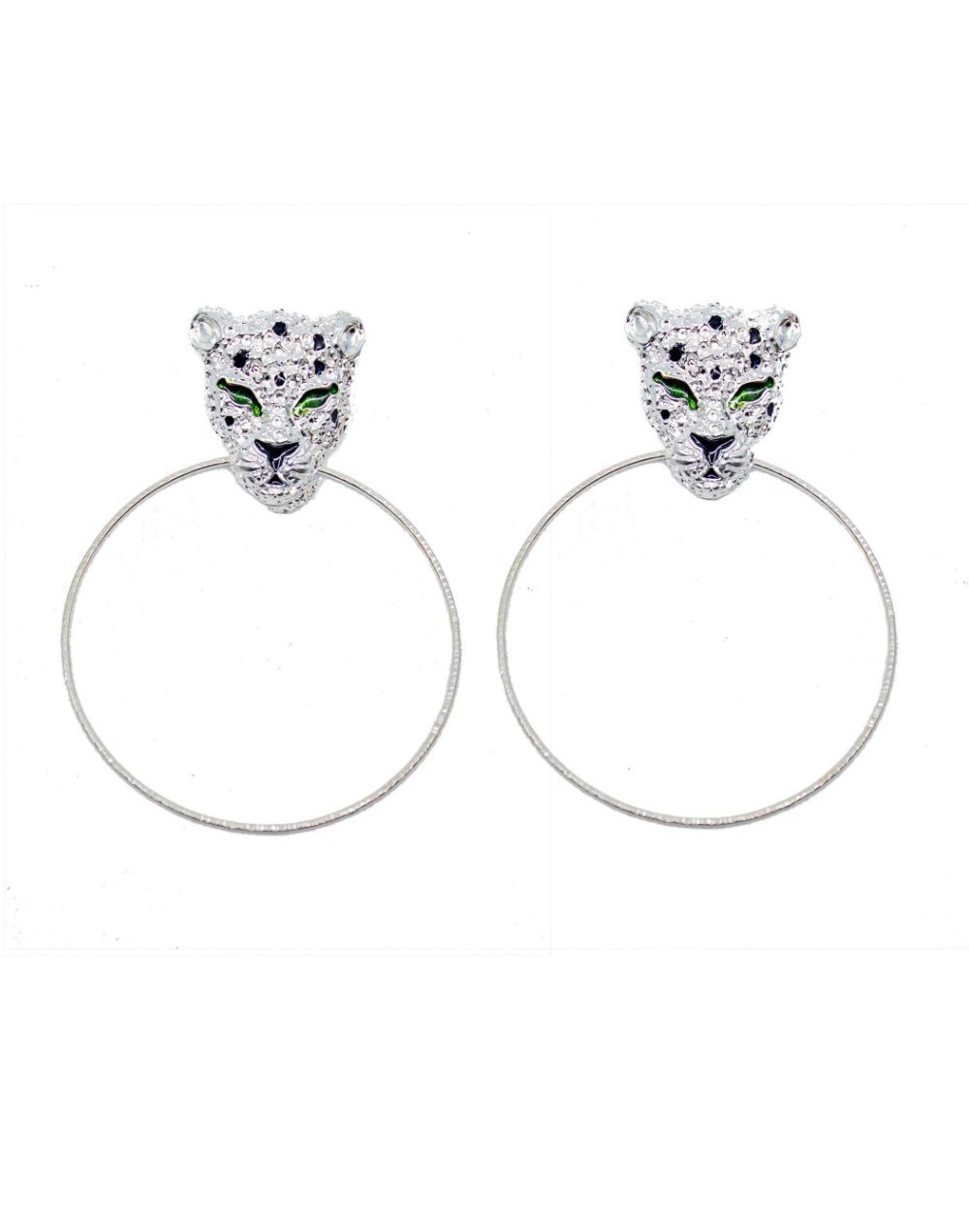 Aretes yaguar hoops