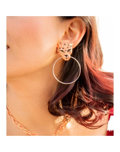 Aretes yaguar hoops