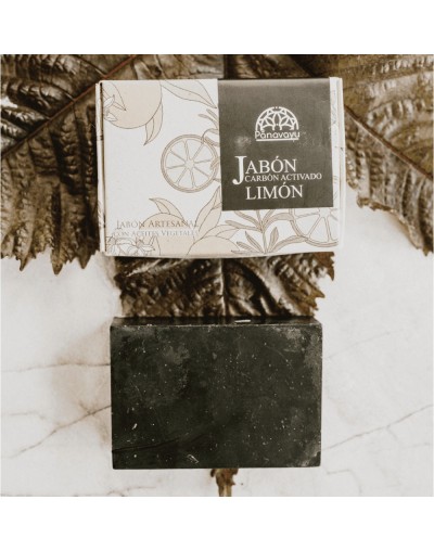 Jabón Artesanal de Carbón Activado y Limón  Pânavayu
