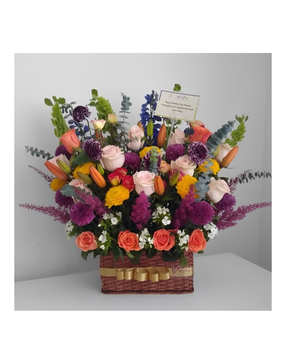 Arreglo floral colección canasto