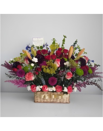 Arreglo floral colección canasto