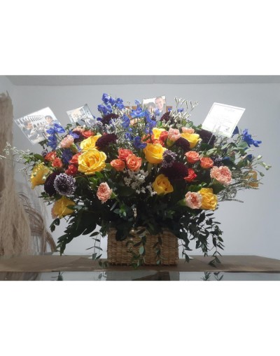 Arreglo floral colección canasto