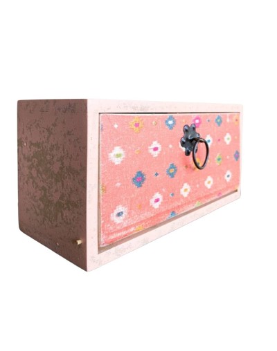 Caja de té 3 espacios vintage