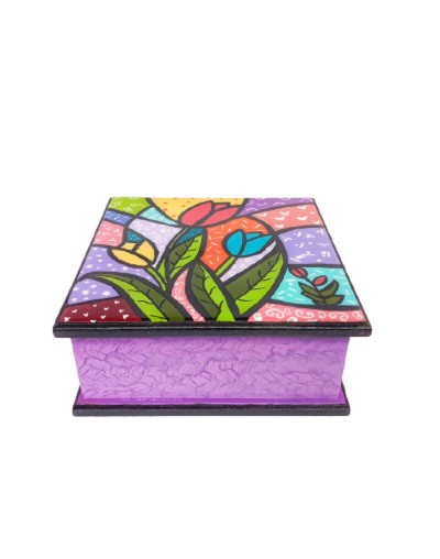 Joyero britto tulipanes