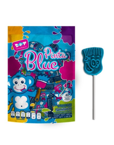 Chupeta pinta azul x 48