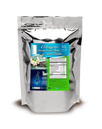 Colágeno Hidrolizado con Avena Sabor a Vainilla 200g