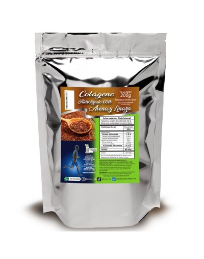 Colágeno Hidrolizado con Avena y Linaza 200g