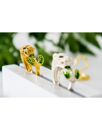 Anillo Leopardus Plata Ana Martin