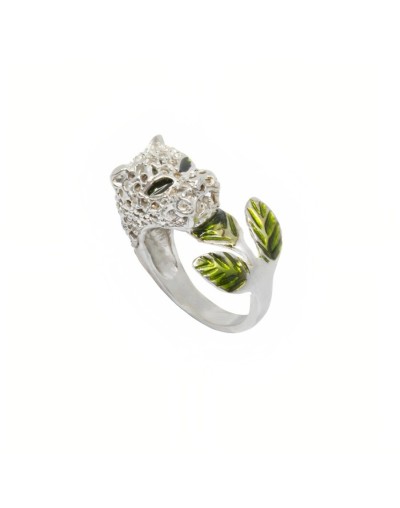 Anillo Leopardus Plata Ana Martin