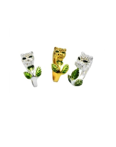 Anillo Leopardus Plata Ana Martin