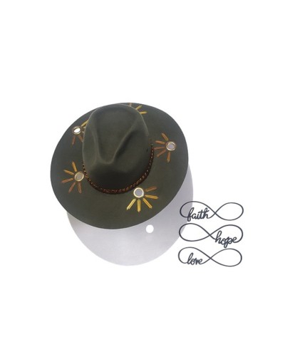 Sombrero privilegio verde sunny cadena carey