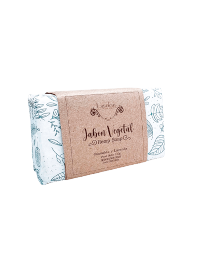 Jabón vegetal de cáñamo y lavanda