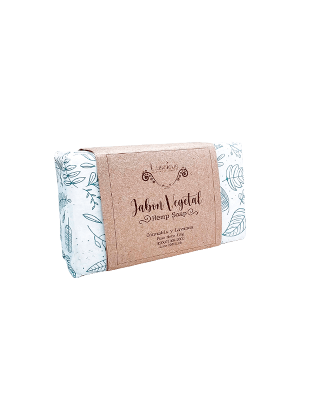 Jabón vegetal de cáñamo y lavanda