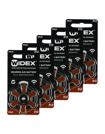 30 PILAS AUDITIVAS N 312 MARCA WIDEX