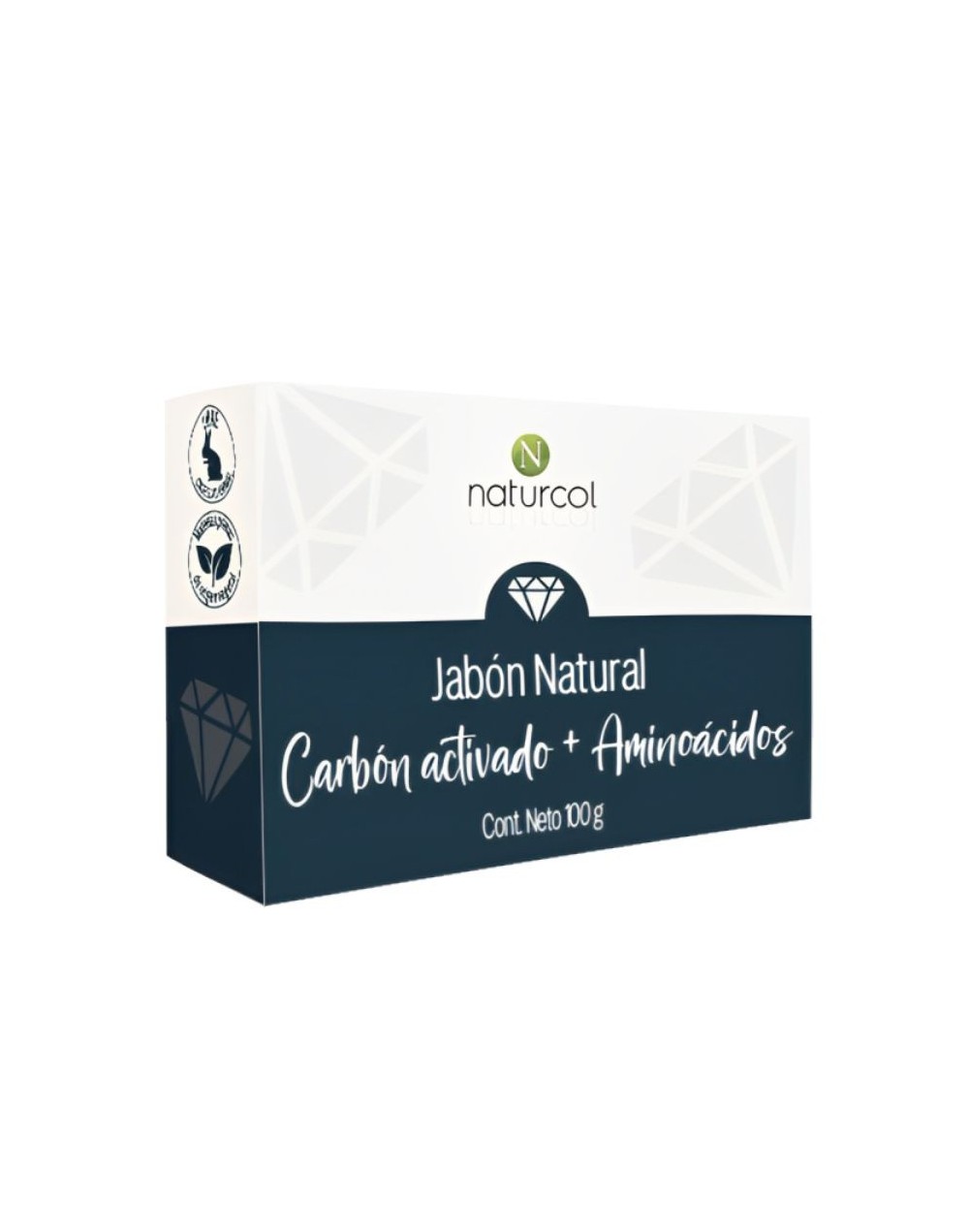 Jabon de carbón activado  aminoácidos