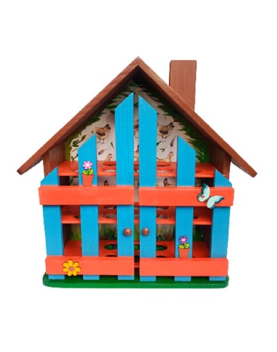 Casita de huevos floral