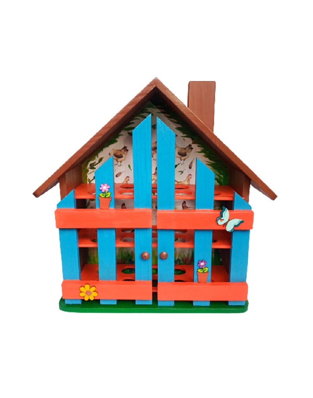 Casita de huevos floral