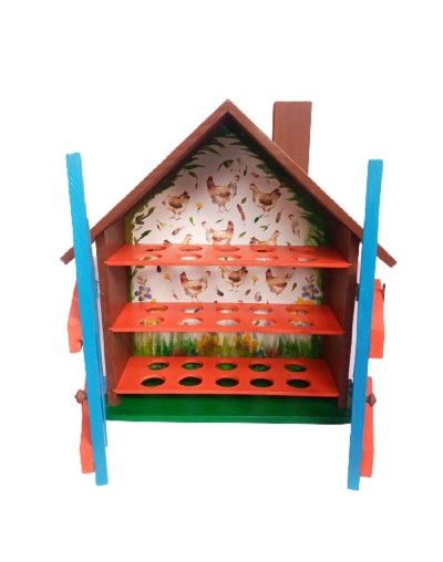 Casita de huevos floral