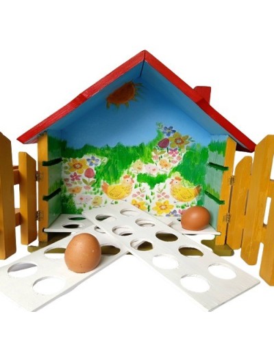Casita de huevos mariposas