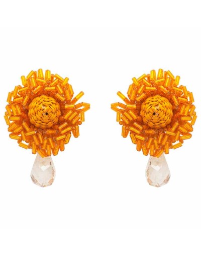 Pendientes maxi amarillo