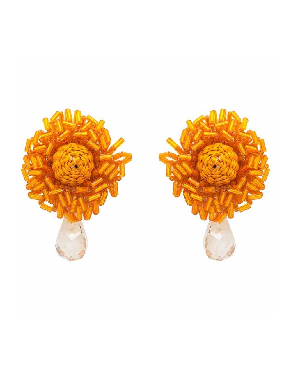Pendientes maxi amarillo