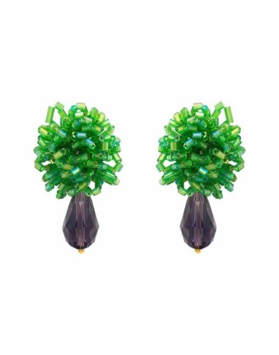 Pendientes mini verde