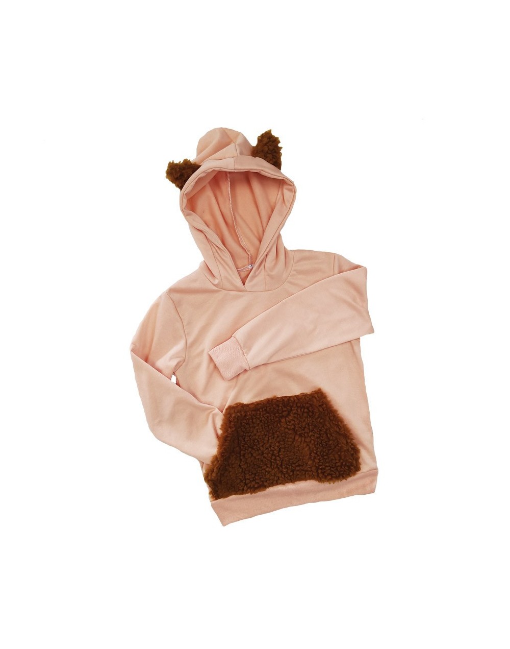 Hoodie niña rosa orejas