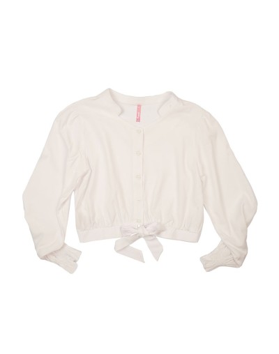 Blusa unicolor moño