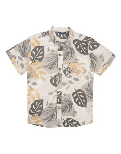 Camisa estampada cuello neru
