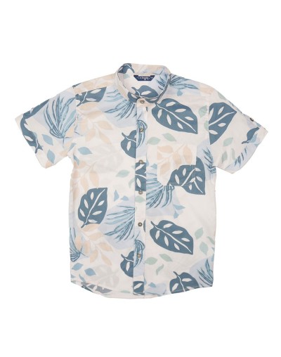 Camisa estampada cuello neru