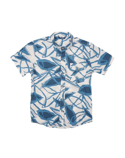 Camisa estampada cuello neru