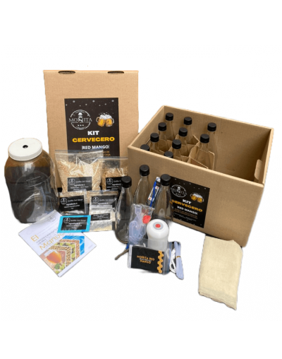 Kit de elaboración de cerveza  moñita red mango