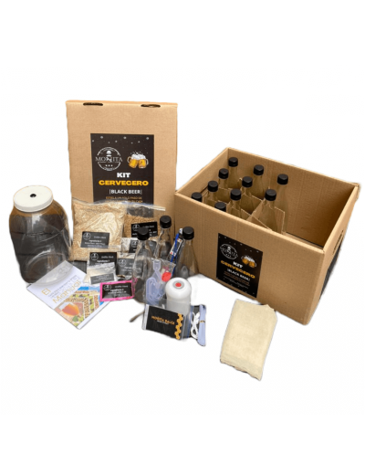 Kit de elaboración de cerveza  moñita black beer