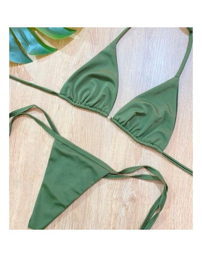 Vestido de baño verde militar