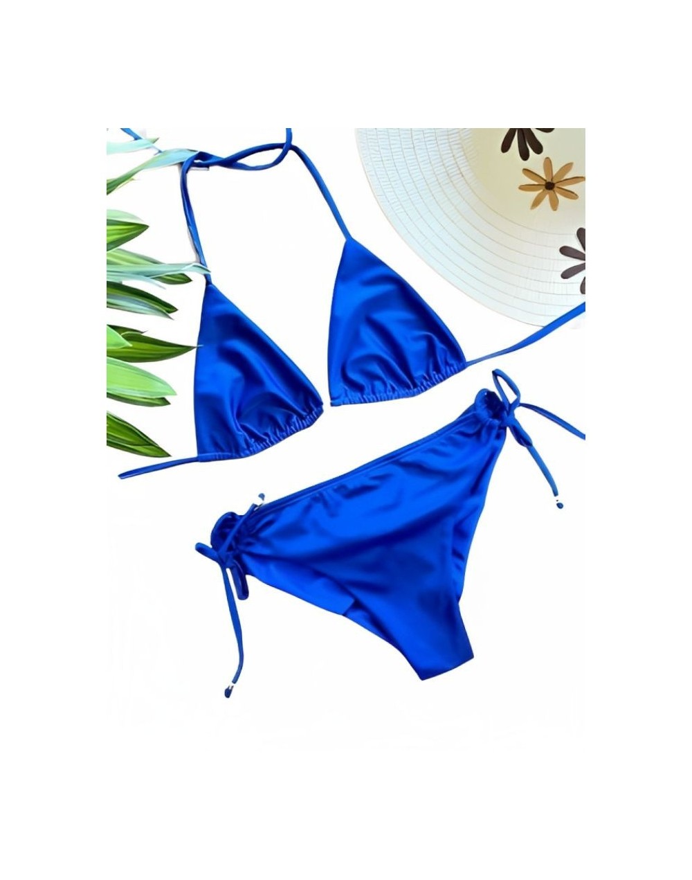 Vestido de baño azul rey