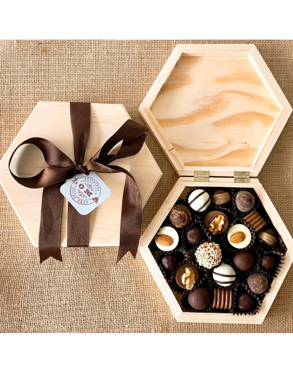 Caja de pino