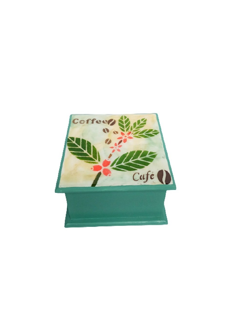 Caja flor del café de colombia