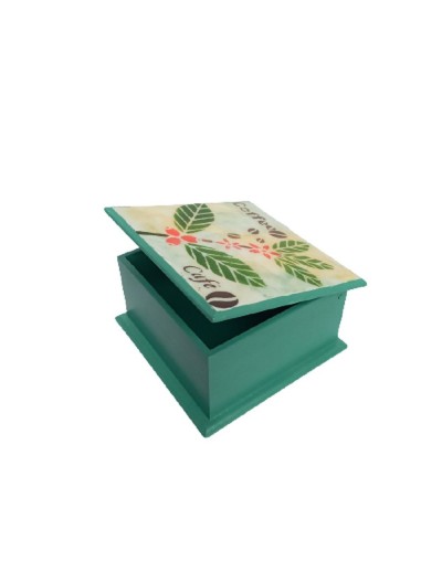Caja flor del café de colombia