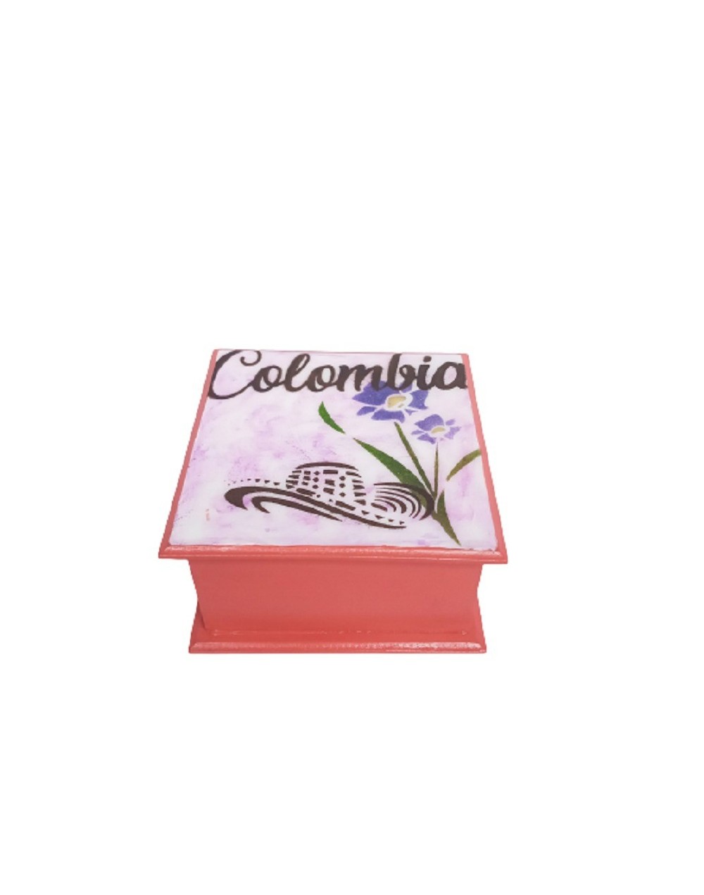 Caja orquídea de colombia