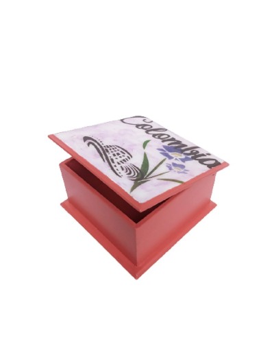 Caja orquídea de colombia