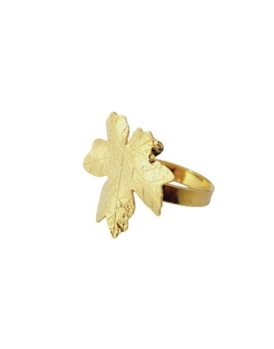 Anillo hoja mano de león